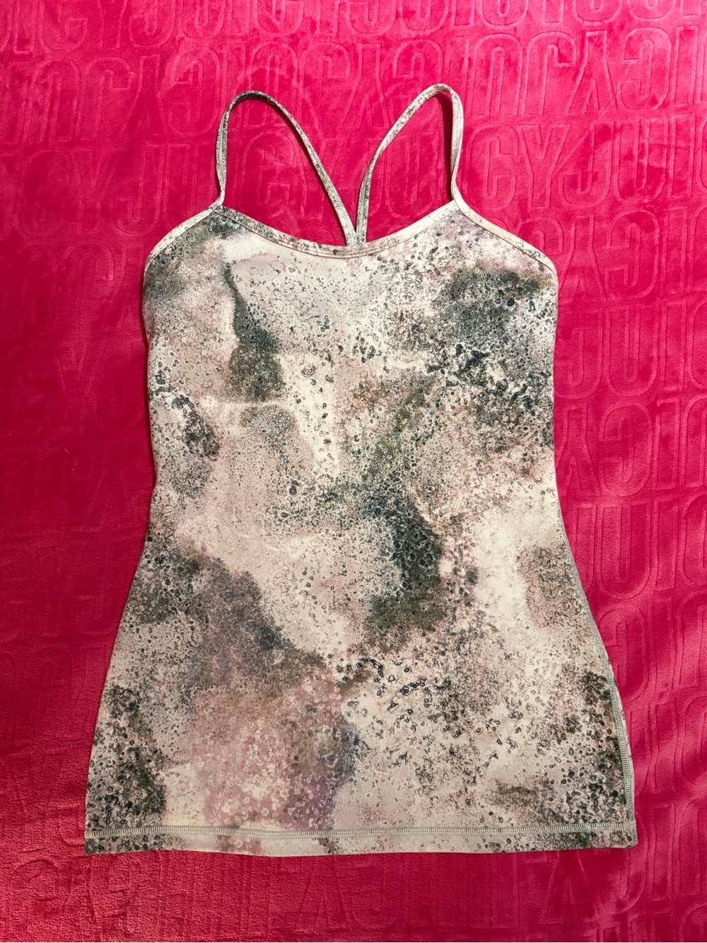 Lululemon Abstract Print Power Y Tank Top